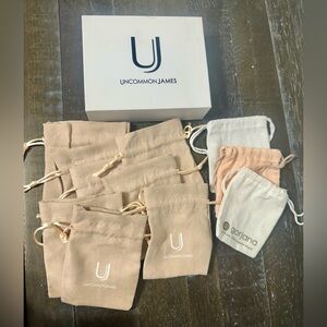 Lot of Jewelry Pouches and one Jewelry Box